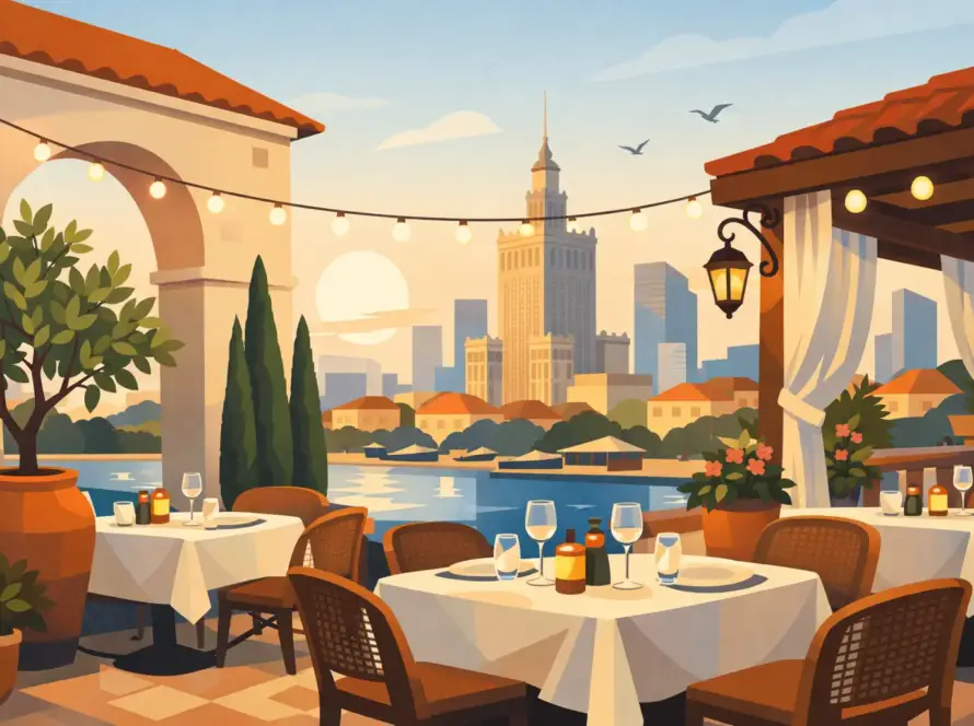 Śródziemnomorska atmosfera restauracja Warszawa