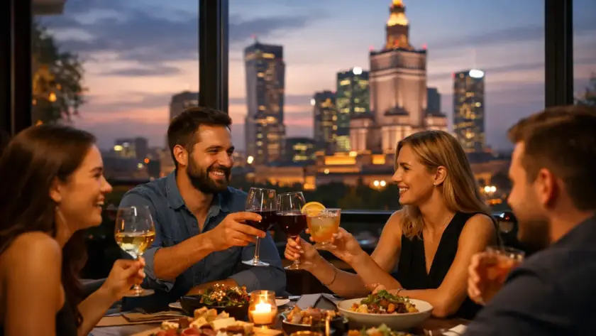 Restauracja na wieczór ze znajomymi w Warszawie